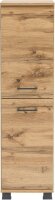 MÖBELPARTNER Badschrank Nora 144980 eiche landhaus 30,3 x 32,6 x 116,9 cm