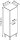MÖBELPARTNER Badschrank Nora 144980 eiche landhaus 30,3 x 32,6 x 116,9 cm