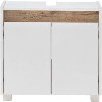 MÖBELPARTNER Waschbeckenunterschrank Cosmo 146316 weiß 56,9 x 33,0 x 54,6 cm