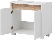 MÖBELPARTNER Waschbeckenunterschrank Cosmo 146316 weiß 56,9 x 33,0 x 54,6 cm