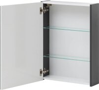MÖBELPARTNER Spiegelschrank Basic 146428 anthrazit...