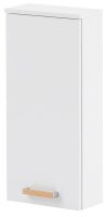 MÖBELPARTNER Badschrank Duo 146532 kreideweiß 32,7 x 16,3 x 72,3 cm