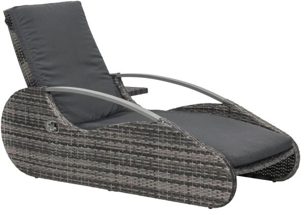 Garden Pleasure Sonnenliege PACIFIC grau Aluminium