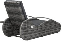 Garden Pleasure Sonnenliege PACIFIC grau Aluminium