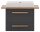 MÖBELPARTNER Waschbecken mit Unterschrank Duo 701518 anthrazit, eiche landhaus 82,2 x 50,0 x 61,5 cm