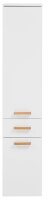 MÖBELPARTNER Bad-Hängeschrank Duo 146599 kreideweiß 32,7 x 35,3 x 160,1 cm