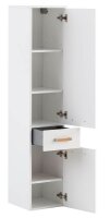 MÖBELPARTNER Bad-Hängeschrank Duo 146599 kreideweiß 32,7 x 35,3 x 160,1 cm