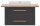 MÖBELPARTNER Waschbecken mit Unterschrank Duo 702036 anthrazit, eiche landhaus 102,2 x 50,0 x 61,5 cm