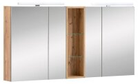 MÖBELPARTNER Spiegelschrank Duo 701523 eiche...
