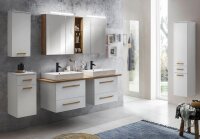 MÖBELPARTNER Spiegelschrank Duo 701523 eiche landhaus 140,0 x 16,0 x 75,0 cm