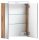 MÖBELPARTNER Spiegelschrank Duo 146542 eiche landhaus, weiß 60,0 x 16,0 x 75,0 cm