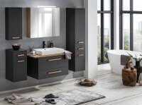MÖBELPARTNER Badschrank Duo 146588 anthrazit 32,7 x 35,3 x 67,0 cm