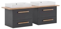 MÖBELPARTNER Waschbecken mit Unterschrank Duo 701520...