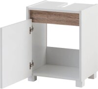 MÖBELPARTNER Waschbeckenunterschrank Cosmo 148455 weiß 41,8 x 33,0 x 54,6 cm