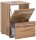 MÖBELPARTNER Waschbeckenunterschrank Carlos 148584 eiche landhaus 40,2 x 35,0 x 59,1 cm