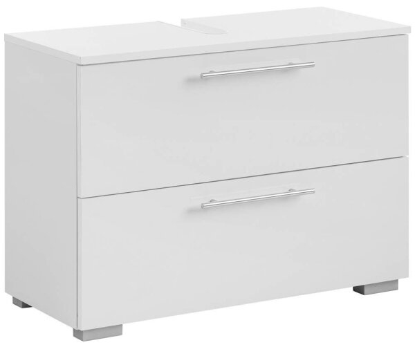 MÖBELPARTNER Waschbeckenunterschrank Carlos 148597 weiß 80,2 x 35,0 x 59,1 cm