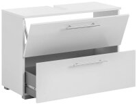 MÖBELPARTNER Waschbeckenunterschrank Carlos 148597 weiß 80,2 x 35,0 x 59,1 cm