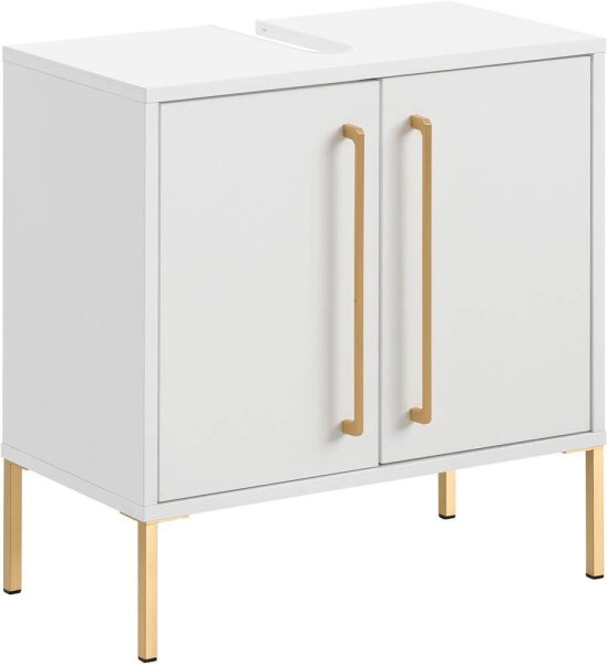 MÖBELPARTNER Waschbeckenunterschrank Sarah 148428 kreideweiß 57,1 x 30,1 x 61,2 cm