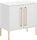 MÖBELPARTNER Waschbeckenunterschrank Sarah 148428 kreideweiß 57,1 x 30,1 x 61,2 cm