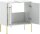 MÖBELPARTNER Waschbeckenunterschrank Sarah 148428 kreideweiß 57,1 x 30,1 x 61,2 cm
