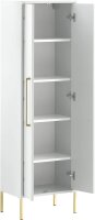 MÖBELPARTNER Badschrank Sarah 148437 kreideweiß 46,2 x 30,1 x 154,7 cm