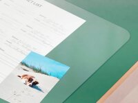 LEITZ Schreibtischunterlagen groß transparent Kunststoff 70,0 x 36,0 cm, 1 St.