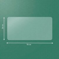 LEITZ Schreibtischunterlagen groß transparent Kunststoff 70,0 x 36,0 cm, 1 St.