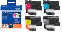 brother LC-521VAL schwarz, cyan, magenta, gelb...