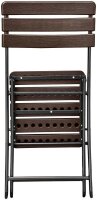Garden Pleasure Gartenstühle TABORA braun, Metall, 2 St.