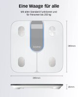 RENPHO Personenwaage Elis 1C Smart weiß für...