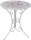 Garden Pleasure Gartentisch BAYO weiß rund 60,0 x 60,0 x 70,0 cm