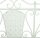 Garden Pleasure Gartenbank LASCAR 950486 weiß Metall 120,0 cm