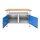 ADB Werkbank lichtgrau, blau 120,0 x 60,0 x 84,0 cm