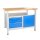 ADB Werkbank lichtgrau, blau 3 Schubladen 120,0 x 60,0 x 84,0 cm