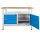 ADB Werkbank lichtgrau, blau 3 Schubladen 120,0 x 60,0 x 84,0 cm