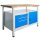 ADB Werkbank lichtgrau, blau 3 Schubladen 120,0 x 60,0 x 84,0 cm