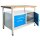 ADB Werkbank lichtgrau, blau 3 Schubladen 120,0 x 60,0 x 84,0 cm