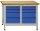 ADB Werkbank lichtgrau, RAL 5012 8 Schubladen 120,0 x 60,0 x 84,0 cm