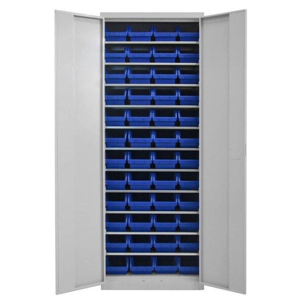 ADB Stahlschrank 40825 lichtgrau 11 Fachböden 71,0 x 30,0 x 195,0 cm, teilzerlegt, 1 St.