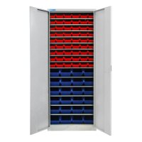 ADB Stahlschrank 40826 lichtgrau 14 Fachböden 71,0 x...