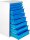 ADB MAMMUT Schubladenschrank lichtgrau, lichtblau 9 Schubladen 70,0 x 43,5 x 120,0 cm, 1 St.