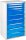 ADB MAMMUT Schubladenschrank lichtgrau, lichtblau 9 Schubladen 70,0 x 43,5 x 120,0 cm, 1 St.