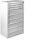 ADB MAMMUT Schubladenschrank lichtgrau 9 Schubladen 70,0 x 43,5 x 120,0 cm, 1 St.