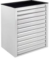 ADB MAMMUT MAXI Schubladenschrank lichtgrau 10 Schubladen...
