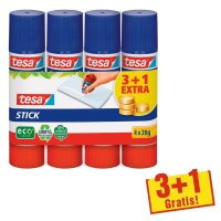 3 + 1 GRATIS: tesa ecoLogo Klebestifte 20,0 g, 3 St. +...