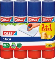 3 + 1 GRATIS: tesa ecoLogo Klebestifte 20,0 g, 3 St. +...