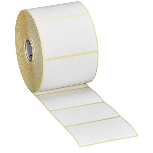 ZEBRA Etikettenrollen für Etikettendrucker 800262-125 weiß, 57,0 x 32,0 mm, 12 x 2100 Etiketten