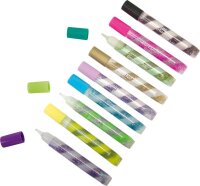 folia Glitter Glue SPIRAL BASIC Klebestifte 10,5 ml, 6 St.