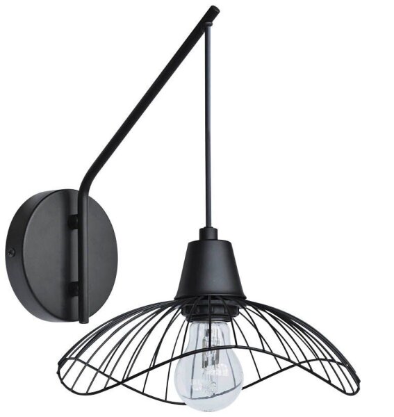 meet powered by PAPERFLOW Vagala Wandleuchte schwarz