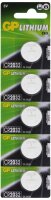 GP Knopfzellen CR2032 Lithium 3,0 V, 5 St.
